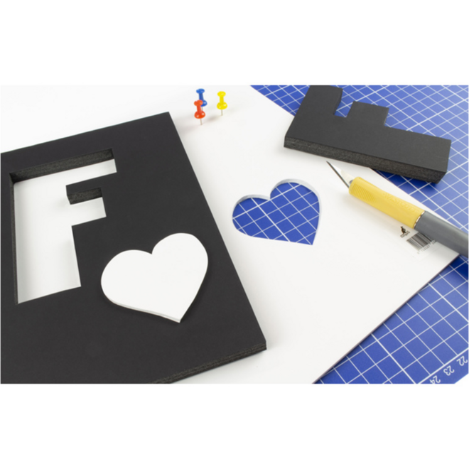 Foamboard A3 wit 5mm 2 zijdig mat papier, 10 stuks