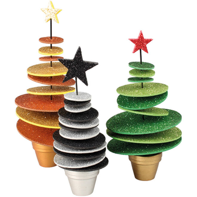 Foam knutselvellen A4 glitter assorti, 10 vel