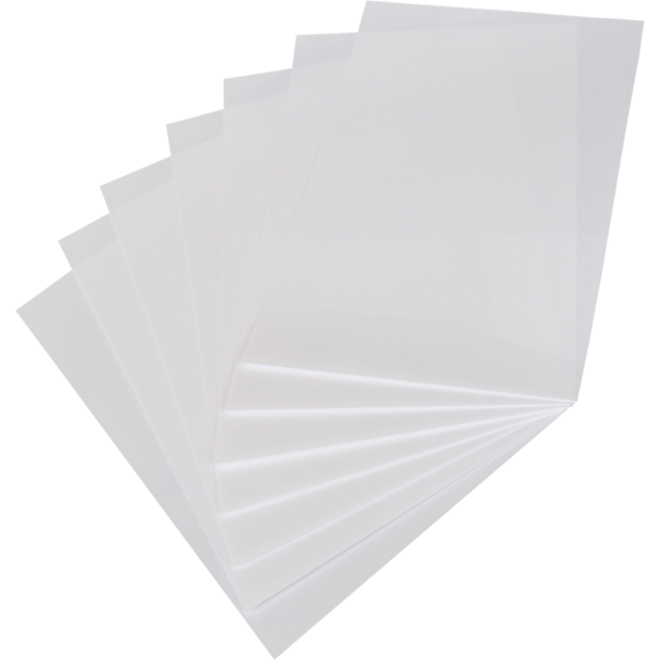 Krimpfolie wit 20 x 30 cm, 35 stuks