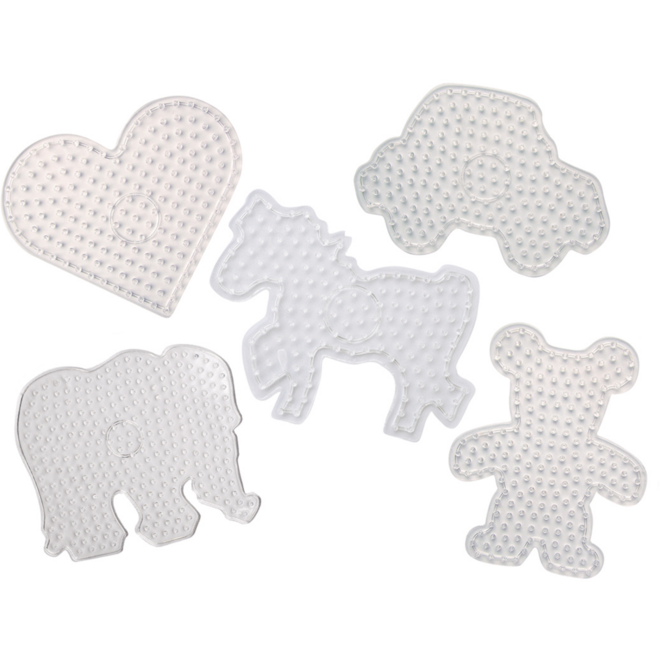 Onderplaat strijkkralen maxi/XL assorti, 5 stuks