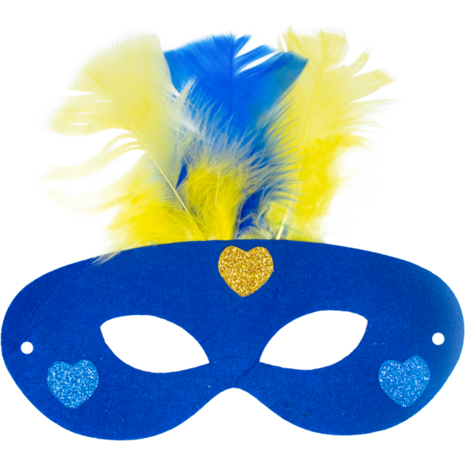 Superhelden maskers vilt 18 x 10 cm, 12 stuks