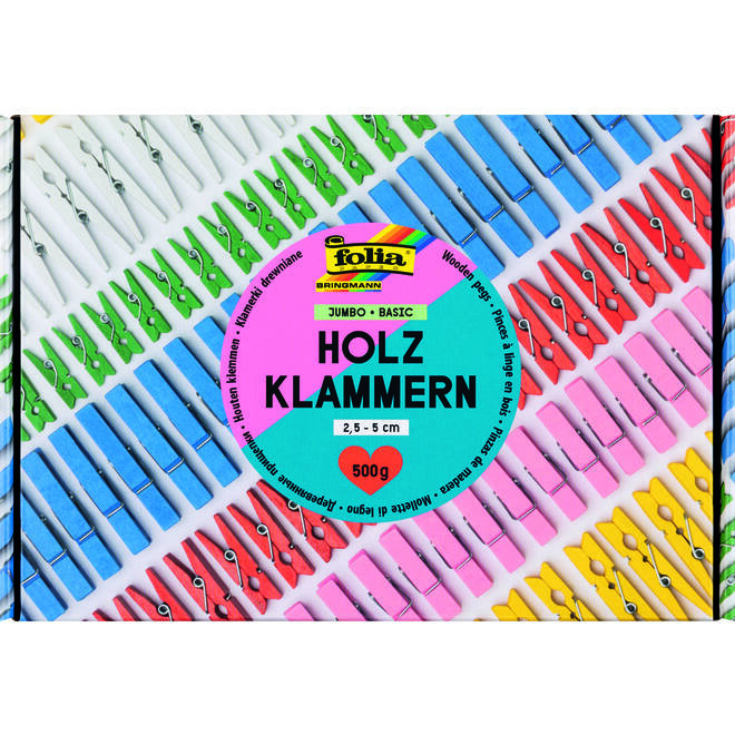 Crea-box Mini-wasknijpers assorti, 500 gr