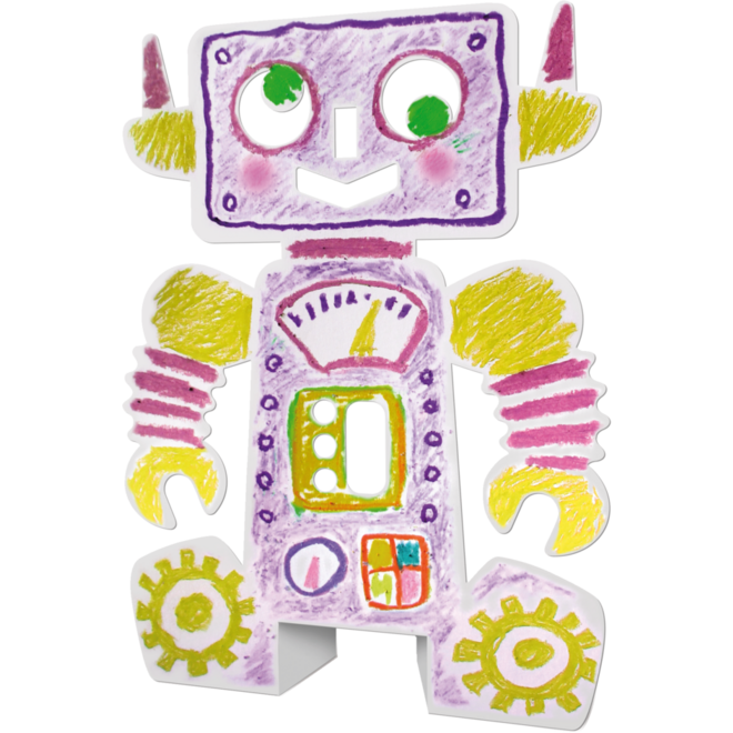 Staande robots karton 21,5 x 28 cm, 24 stuks