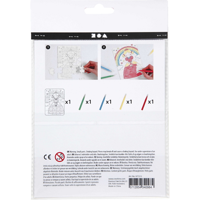 Mini activiteit , puzzel - prinses