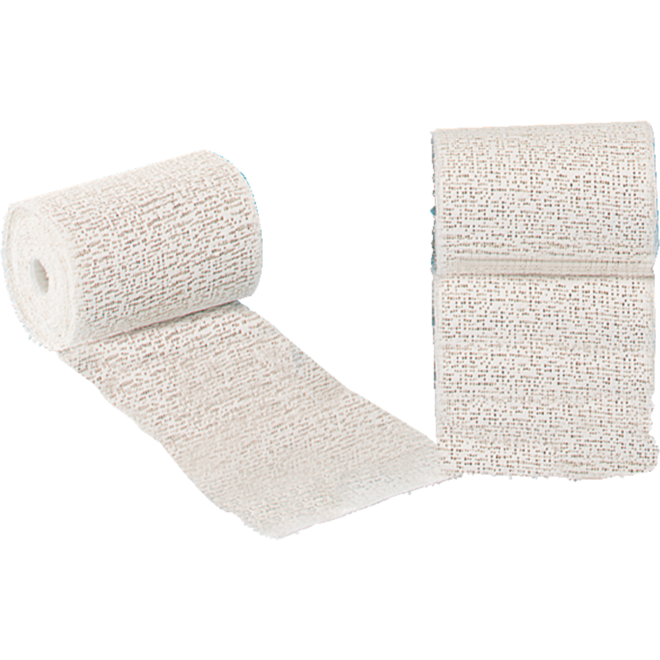 Gipsverband plat rock van 3 meter breedte 8 cm, 4 rol