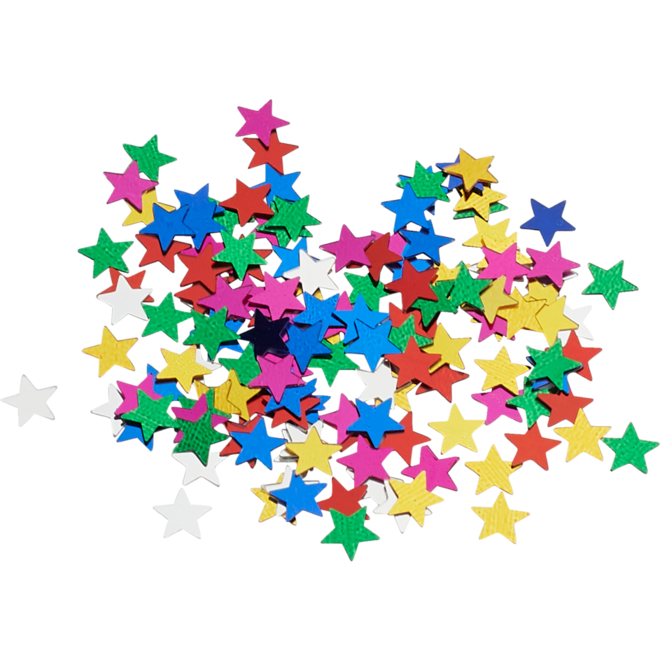 Glitter sterretjes ass. kleuren 50 gram