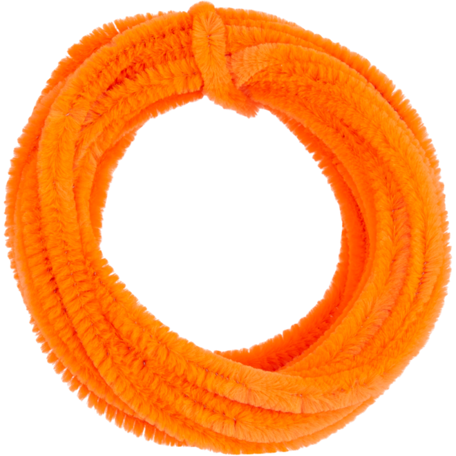 Chenilledraad 7 mtr x 9 mm oranje