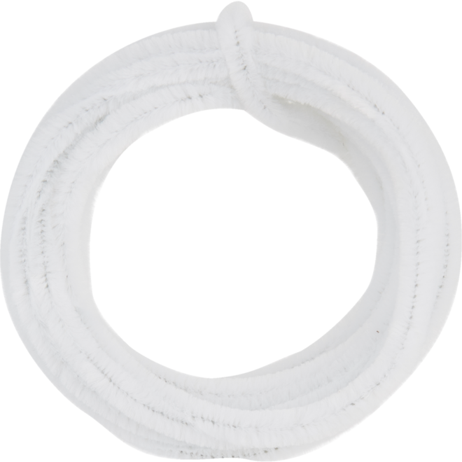Chenilledraad 7 mtr x 9 mm wit