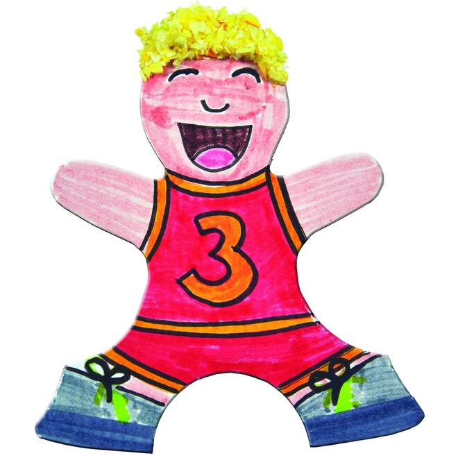 Puzzelfiguren kinderen 11 x 15 cm, 24 stuks