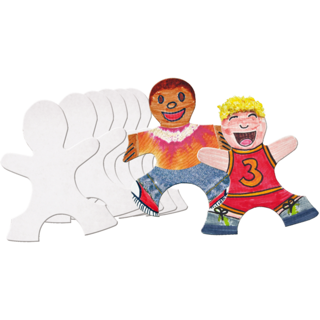 Puzzelfiguren kinderen 11 x 15 cm, 24 stuks