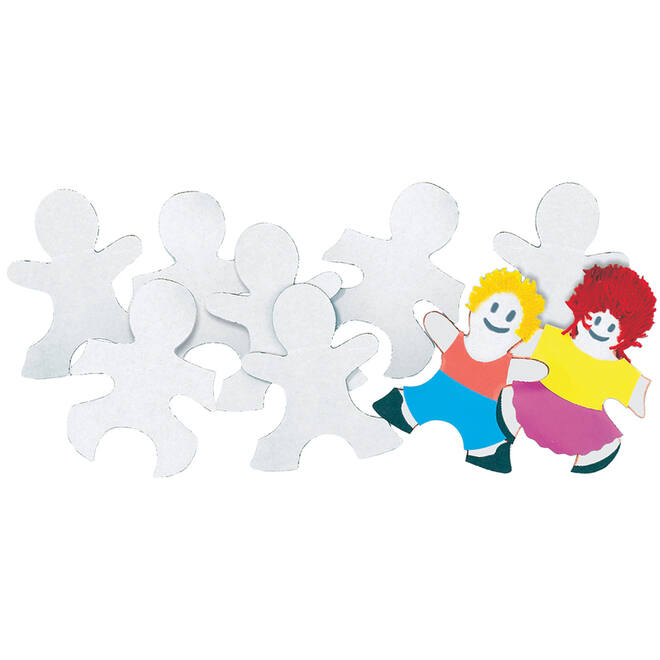 Puzzelfiguren kinderen 11 x 15 cm, 24 stuks