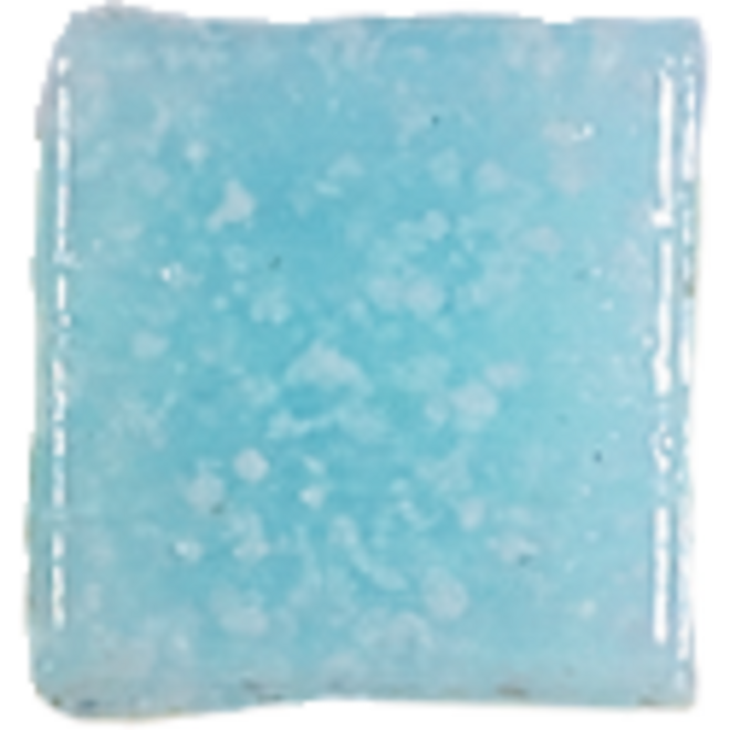 Glasmozaïek lichtblauw vierkant 1 x 1 cm, 300 stuks