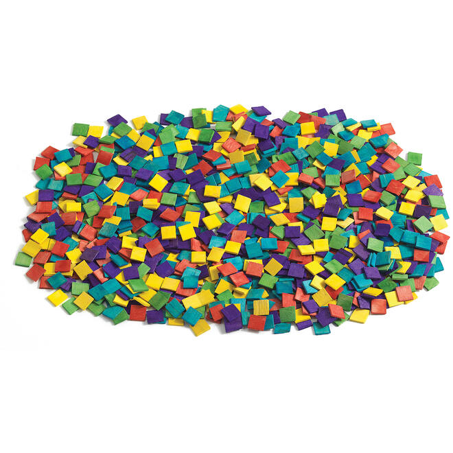 Spaanmozaïek gekleurd 1,3 x 1,3 cm