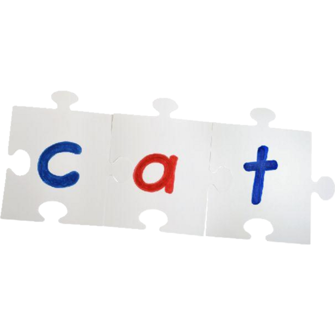Puzzelstukjes karton 23 x 24 cm, 100 stuks