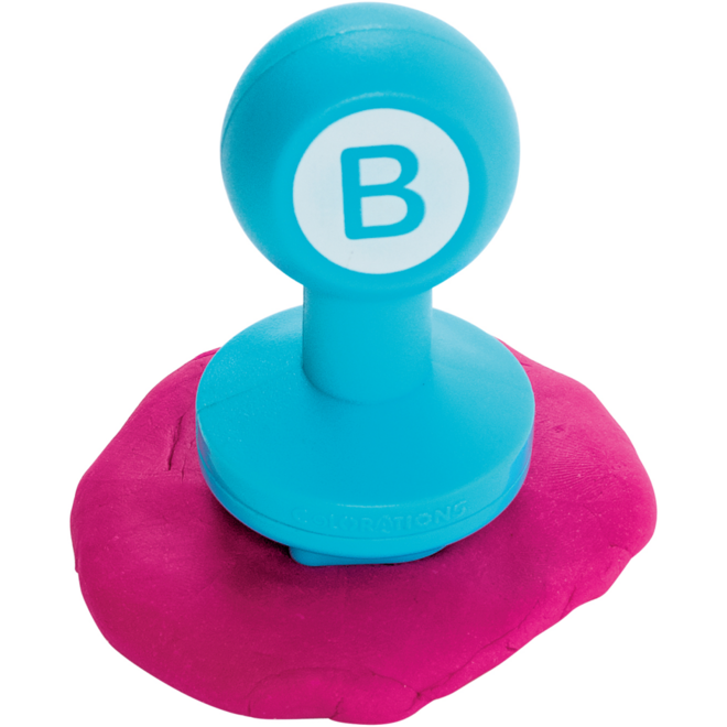Letterstempels voor klei,  set van 26 stuks