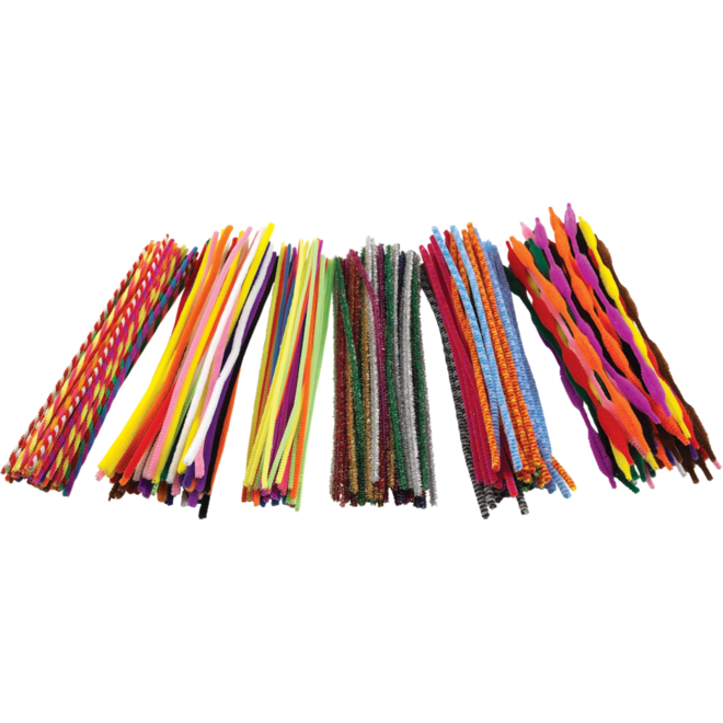 Chenilledraad 30,5 cm assorti, 250 stuks