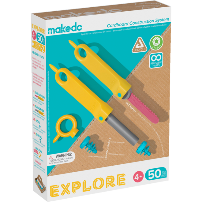 Makedo Explore Startersset 50-delig