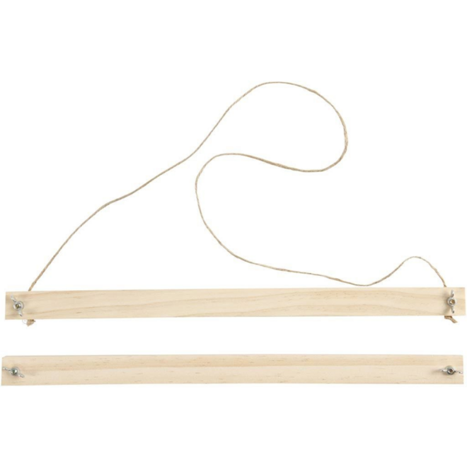 Posterhanger hout 33,5 cm, 2 delig