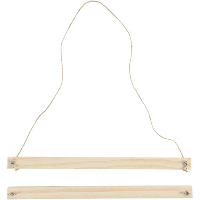 Posterhanger hout 33,5 cm, 2 delig