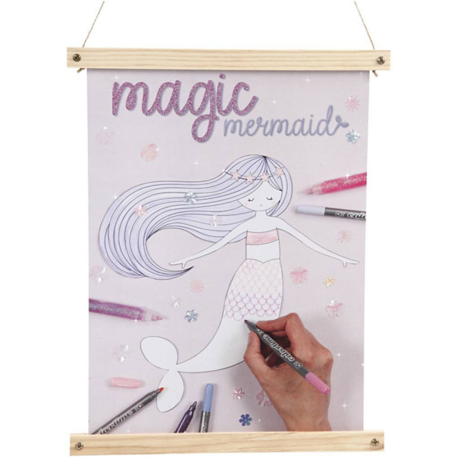 Posterhanger hout 33,5 cm, 2 delig
