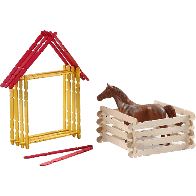 Constructiestokjes assorti 11,5 cm, 1000 stuks