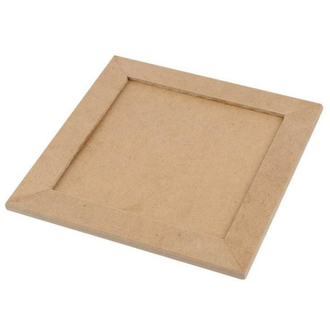 Collage lijst hout 3 mm 15 x 15 cm