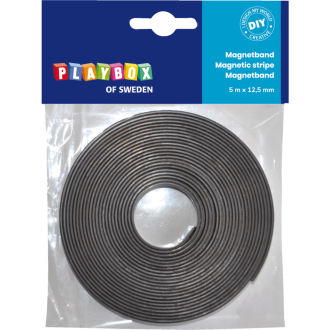 Magneet tape 12,5 mm x 5 m