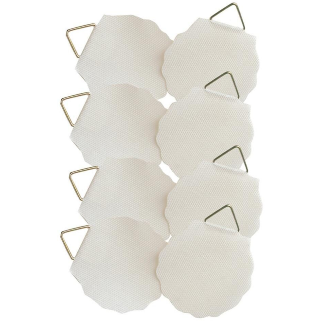 Schilderijhanger 30mm wit pakje a 8 stuks