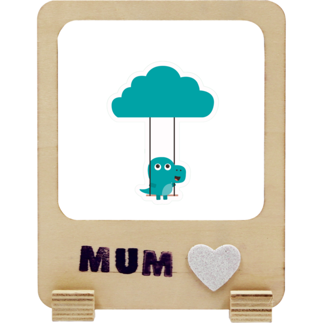 Fotolijst polaroid frame hout 13,5 x 10,5 cm, 6 stuks