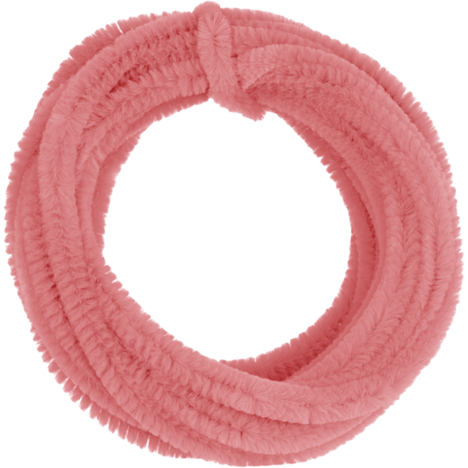 Chenilledraad 7 mtr x 9 mm roze