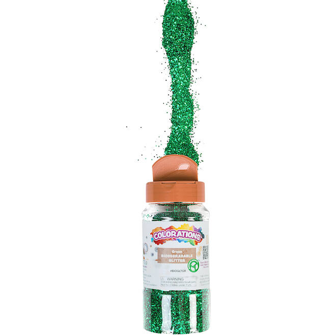 Glitter biologisch afbreekbaar 120 gram, groen