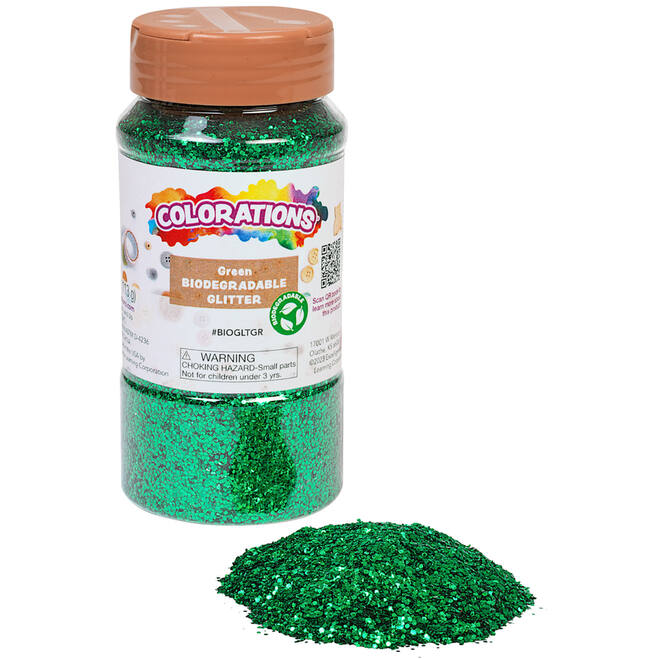 Glitter biologisch afbreekbaar 120 gram, groen