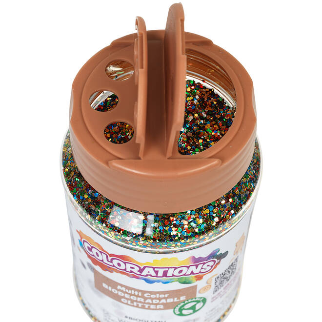 Glitter biologisch afbreekbaar 120 gram, assorti