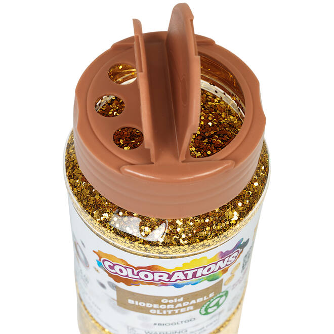 Glitter biologisch afbreekbaar 120 gram, goud