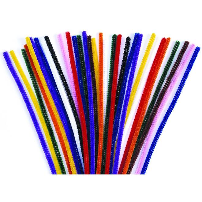Chenilledraad 30 cm x 12 mm, 100 stuks