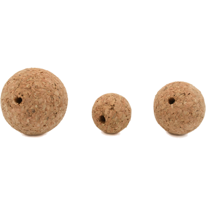 Rijgkurken rond assorti, 60 stuks