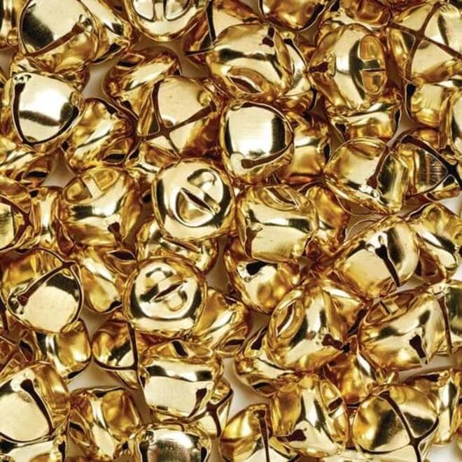 Belletjes goud, 150 stuks