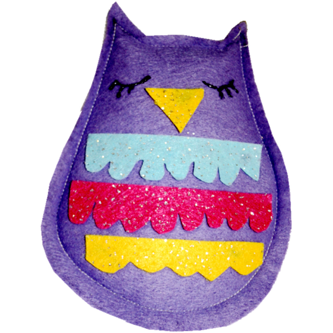 Vilt bio-glitter met plaklaag assorti 20 x 30 cm, 10 stuks