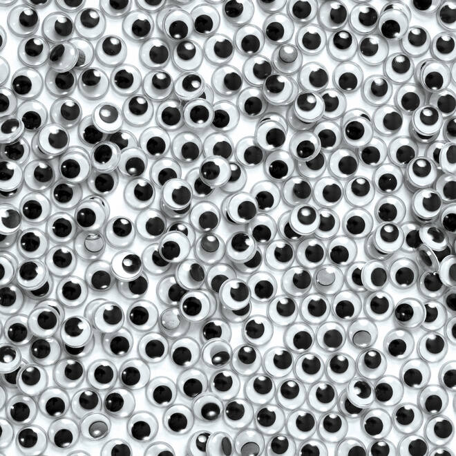Wiebelogen 10 mm zwart, 1000 stuks