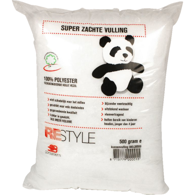 Kussenvulling polyester wit|500 gram