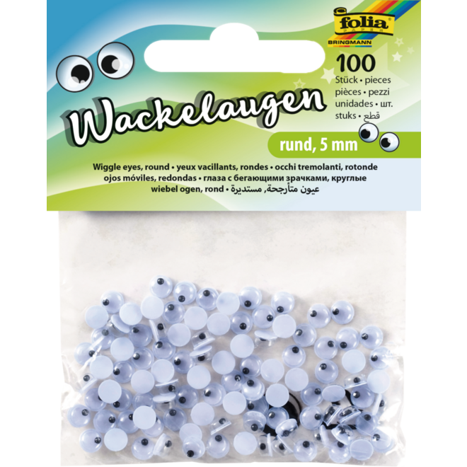 Plakogen beweegbaar 5 mm zwart/wit