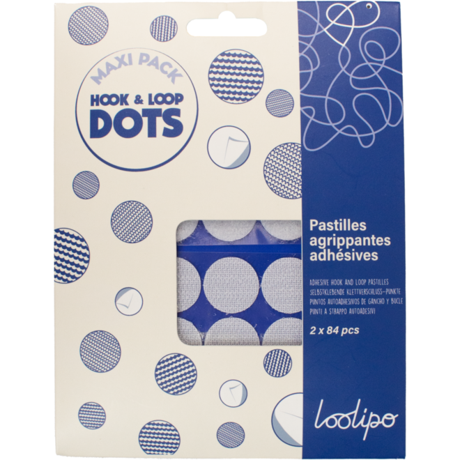 Klitteband maxi pak, 2 x 84 stuks