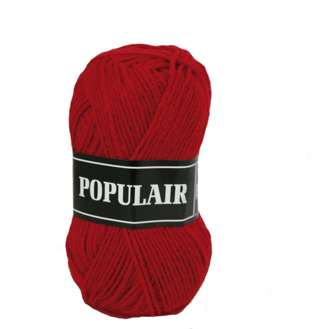 Breigaren populair acryl rood 50 gram, 120 meter