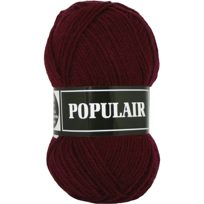 Breigaren populair acryl bordeauxrood 50 gram, 120 meter