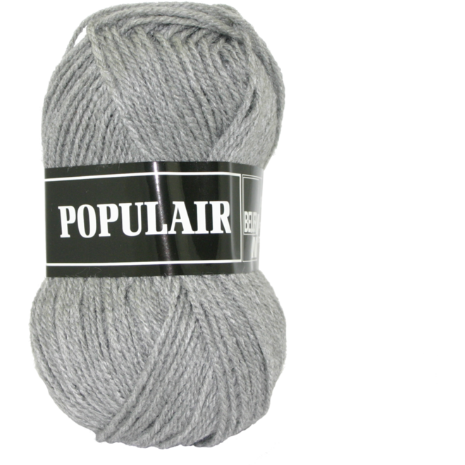 Breigaren populair acryl lichtgrijs 50 gram, 120 meter