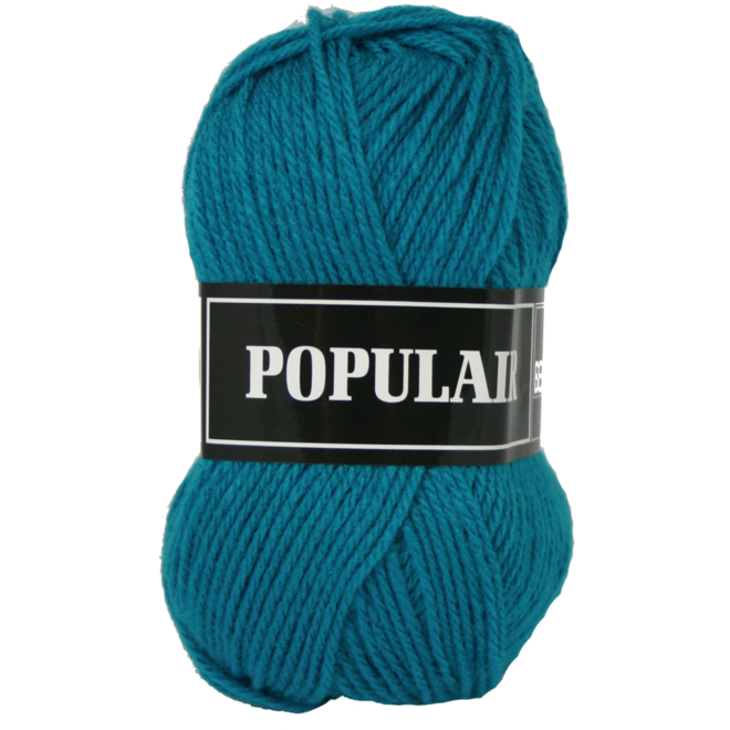 Breigaren populair acryl turkoois 50 gram, 120 meter