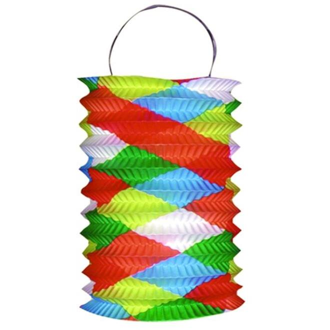 Lampion assorti rond 15 x 26 cm