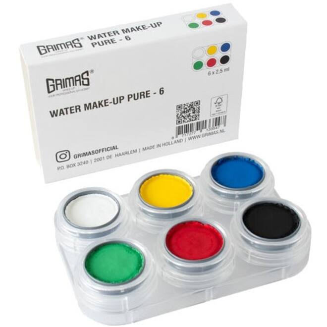 Schminkpallet professional, 6 kleuren