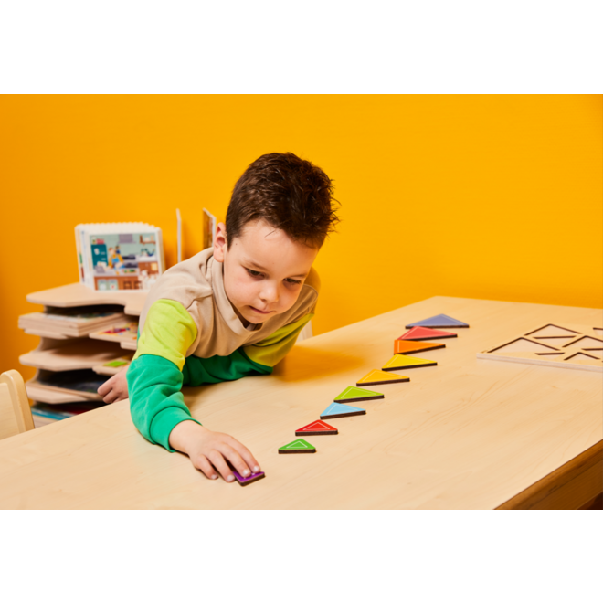 Rolf Puzzels - Reliëfpuzzel ontdek de grootte driehoeken
