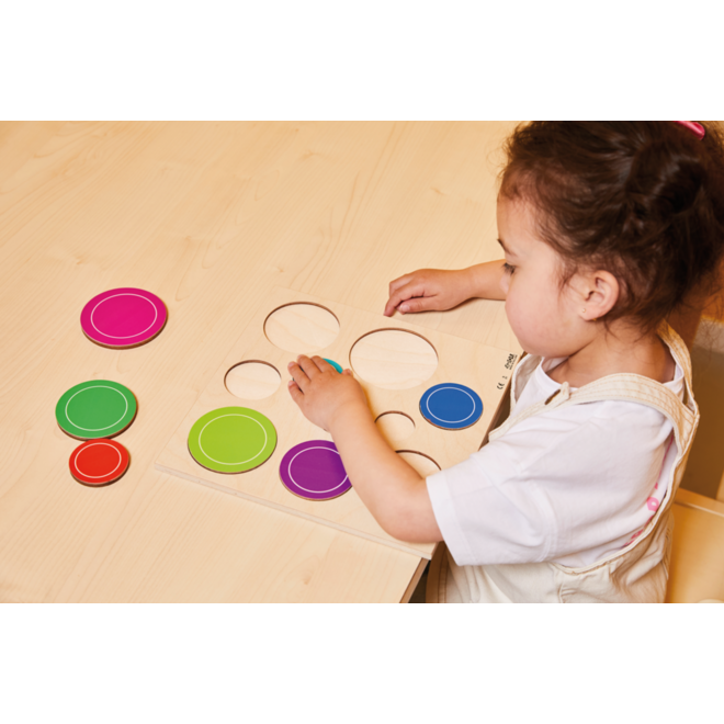Rolf Puzzels - Reliëfpuzzelserie ontdek de grootte set 3, 3 stuks